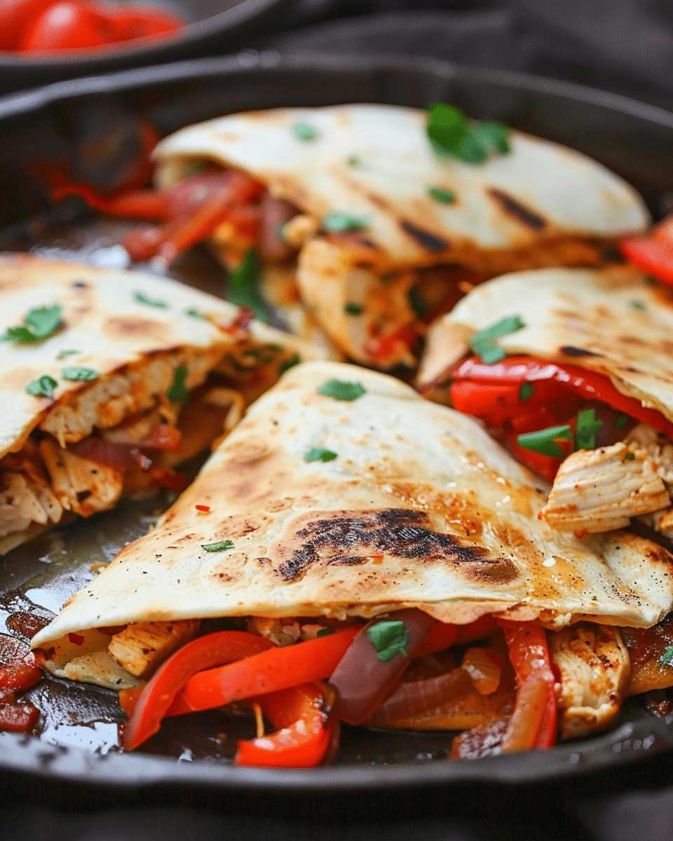 Chicken Fajita Quesadillas