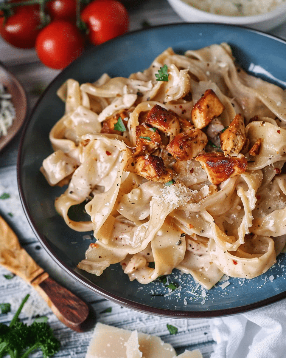 Chicken Garlic Parmesan Pasta