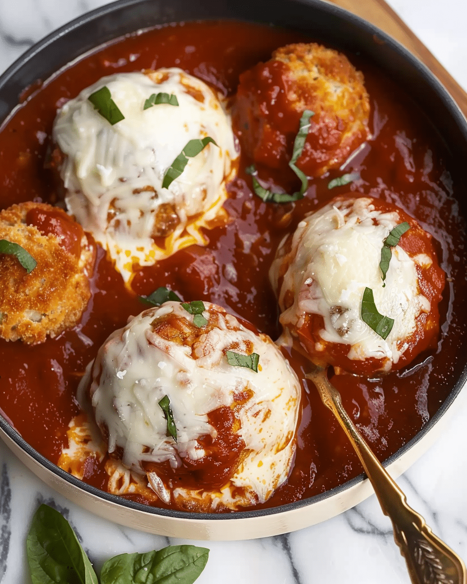 Chicken Parmesan Meatballs