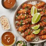 Coconut Chicken with Peanut Sauce