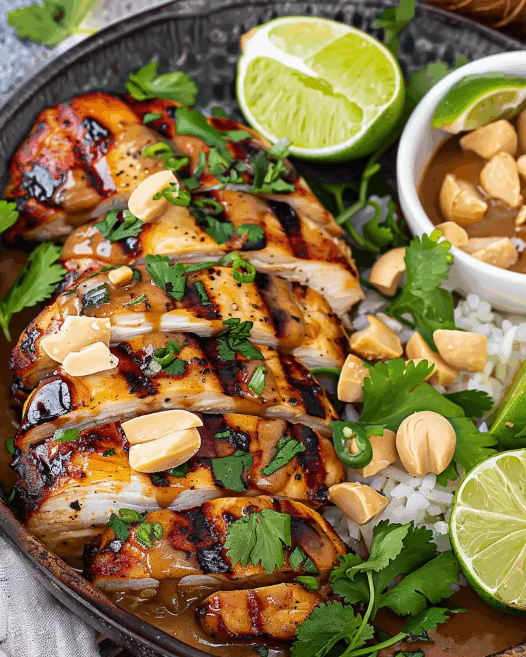 Coconut Chicken with Peanut Sauce