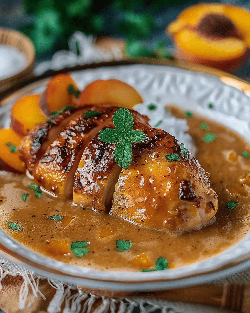 Coconut Peach Chicken