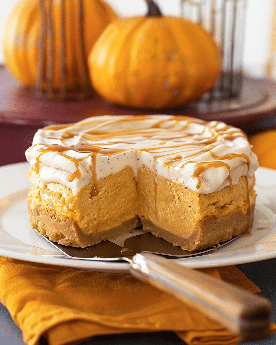 Cottage Cheese Pumpkin Cheesecake