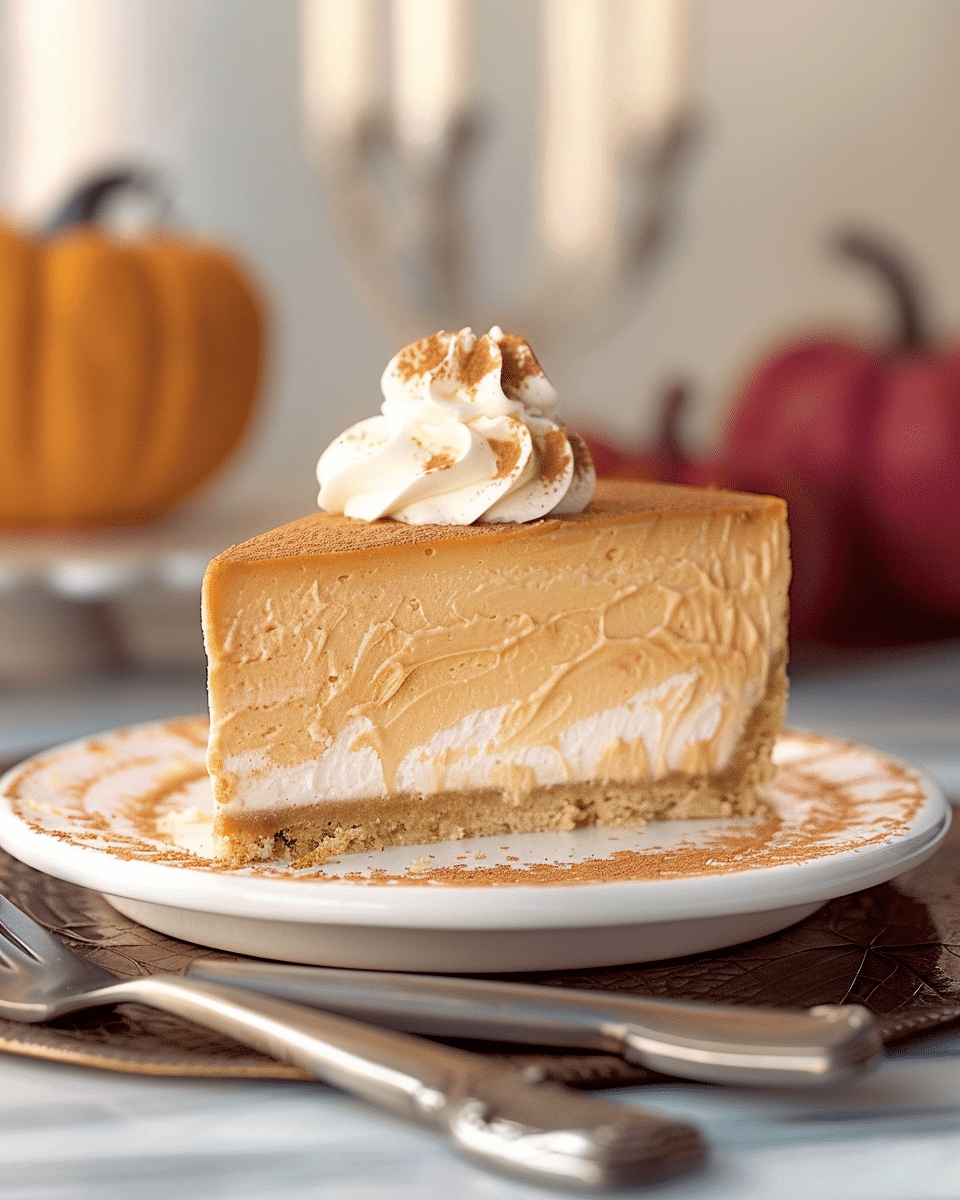 Cottage Cheese Pumpkin Cheesecake