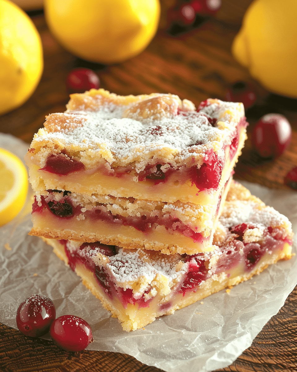 Cranberry Lemon Bars