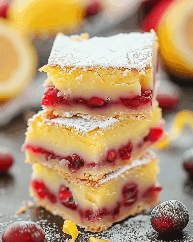 Cranberry Lemon Bars