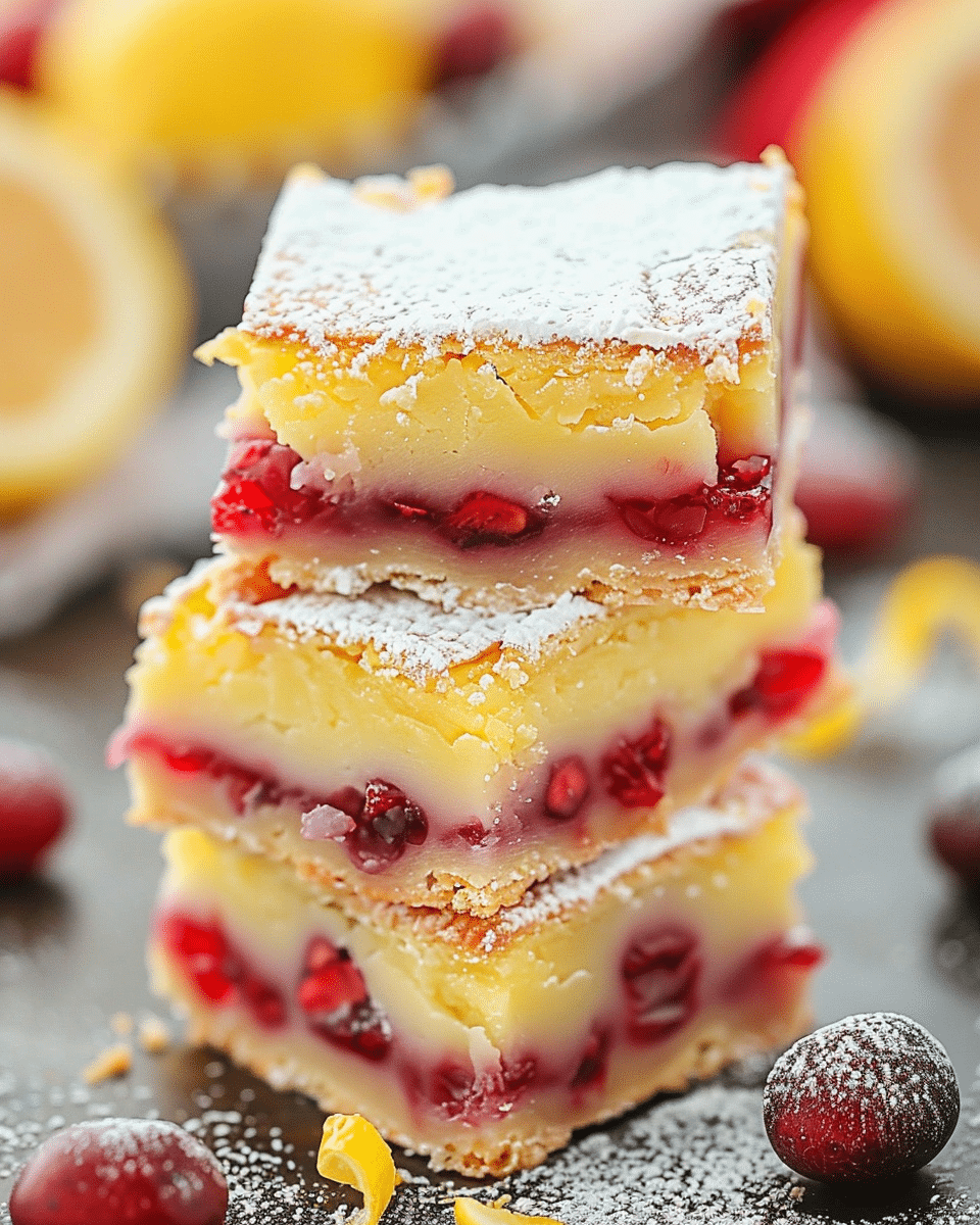 Cranberry Lemon Bars
