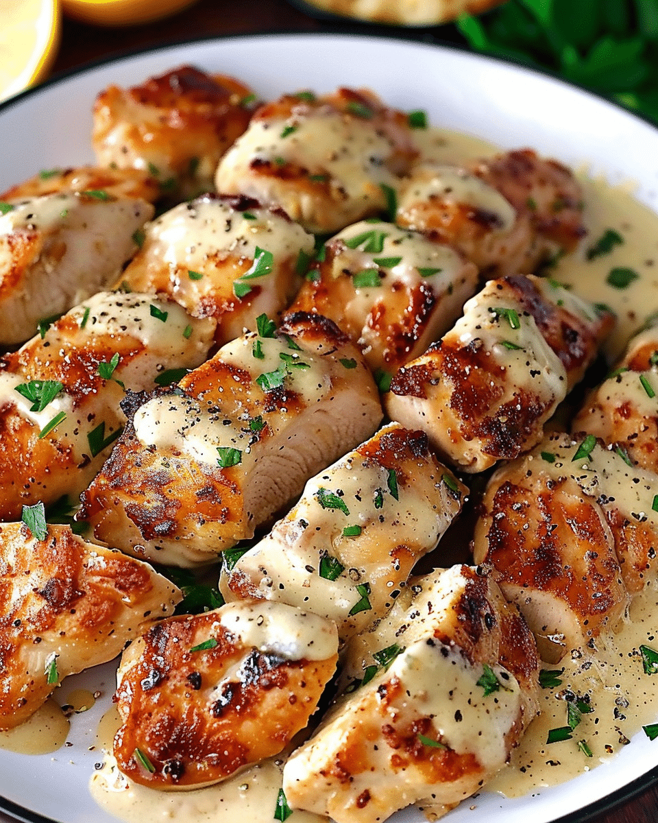 Creamy Caesar Diced Chicken