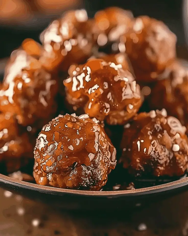 Delicious Honey Garlic Glazed Meatballs