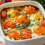 Easy Baked Feta Eggs Recipe