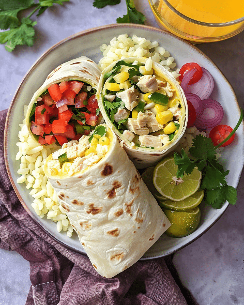 Easy Chicken Burritos