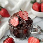 Easy Chocolate Strawberry Mug Cakes for Two
