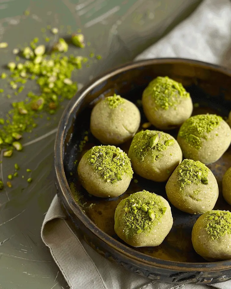 Easy Pistachio Protein Balls (10g Protein Per Ball!)