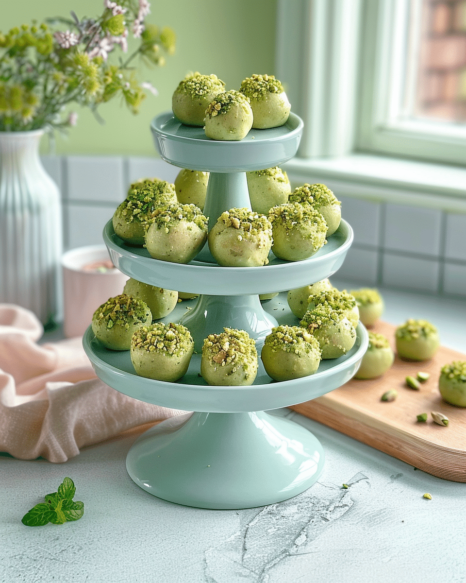 Easy Pistachio Protein Balls (10g Protein Per Ball!)