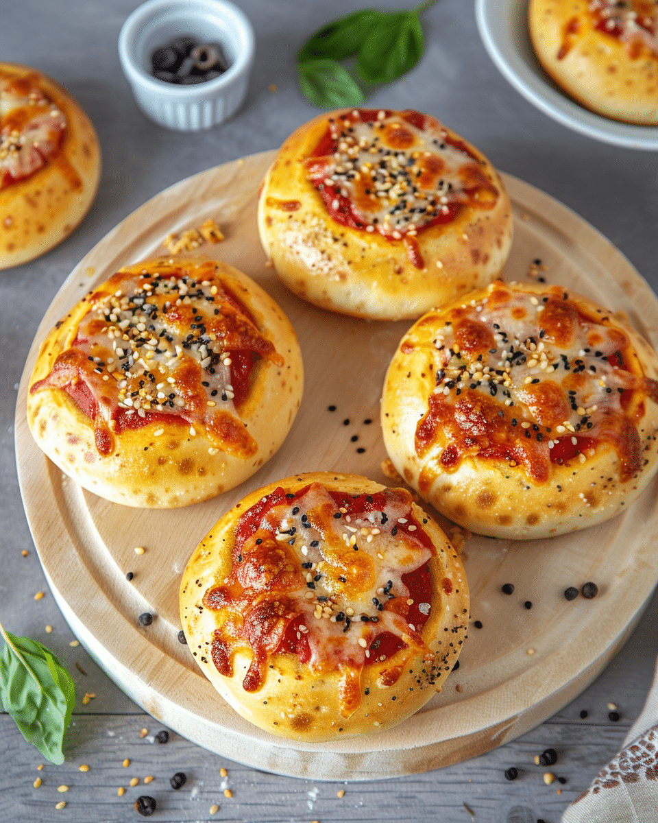 Easy Pizza Stuffed Bagel Bombs