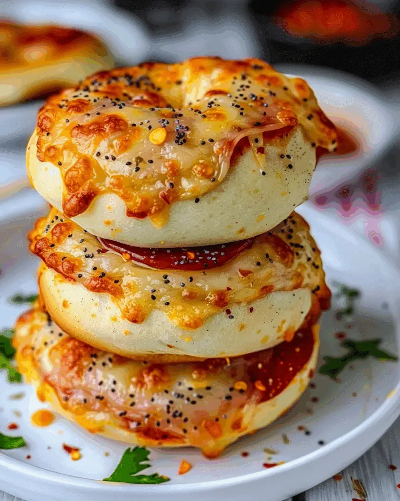 Easy Pizza Stuffed Bagel Bombs
