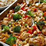 Easy Sheet Pan Cashew Chicken