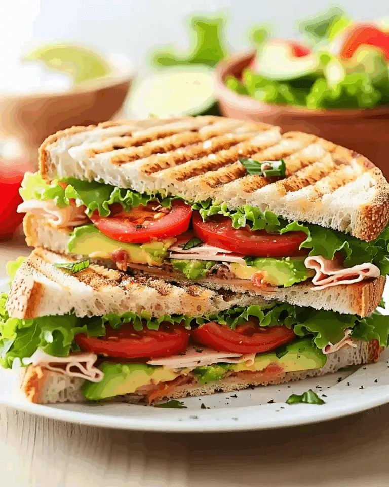 Turkey Avocado Club Sandwich