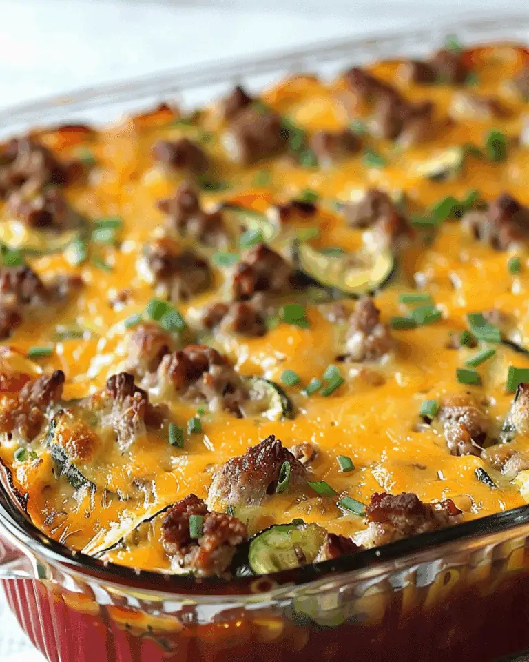 Ground Turkey Zucchini Casserole