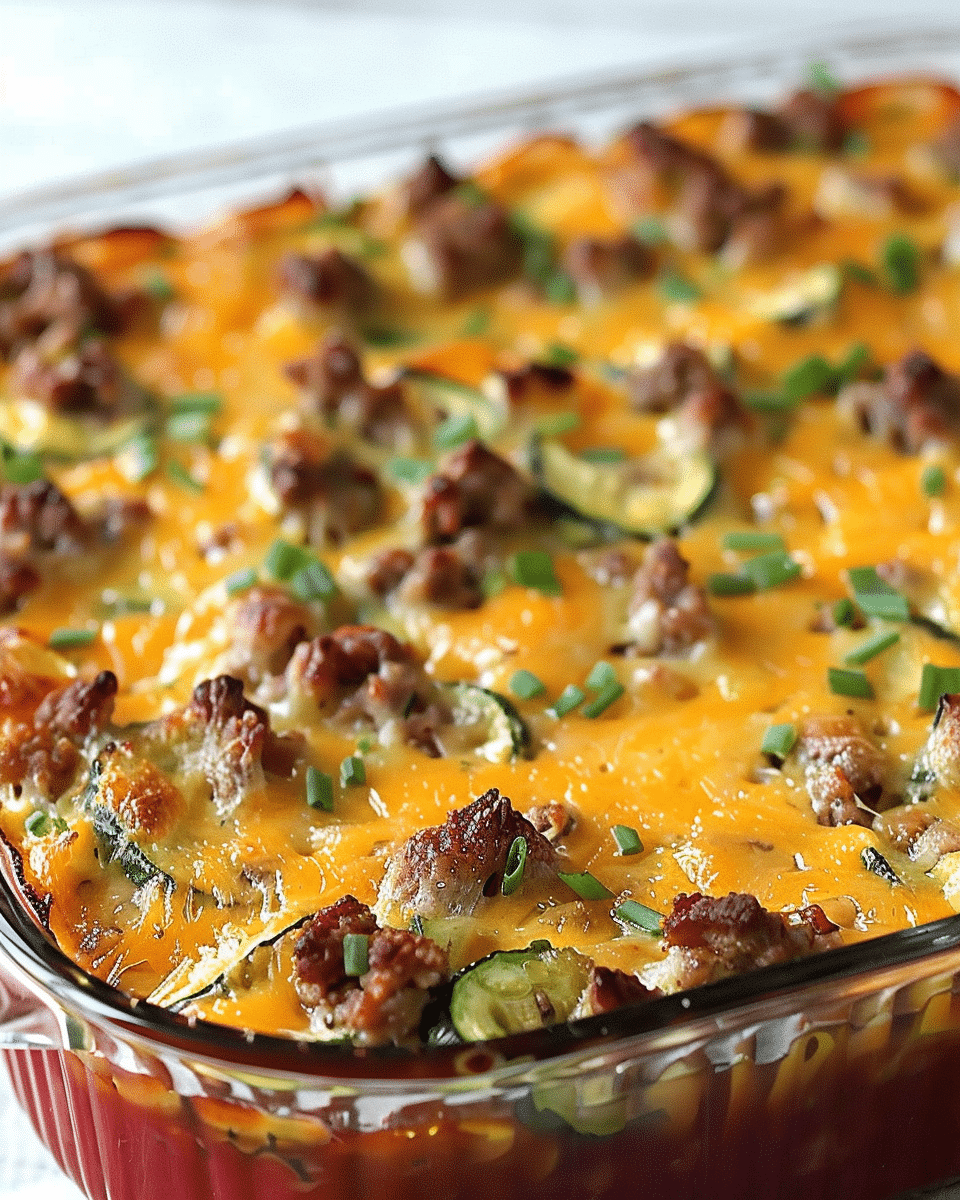 Ground Turkey Zucchini Casserole