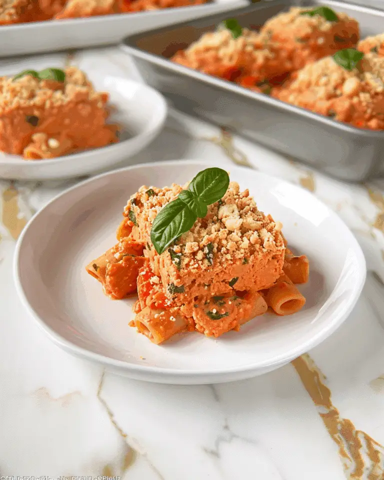 High Protein Baked Feta Pasta with Hidden Veggies (Creamy, Easy & Healthy)