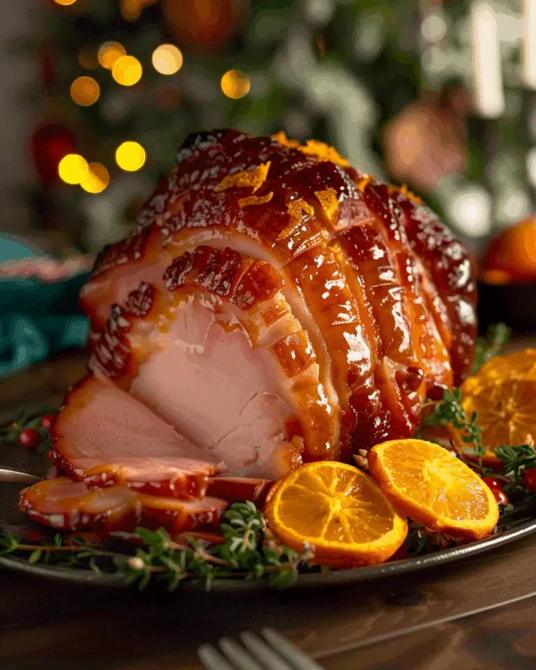 Honey Baked With Orange-Brown Sugar Glaze