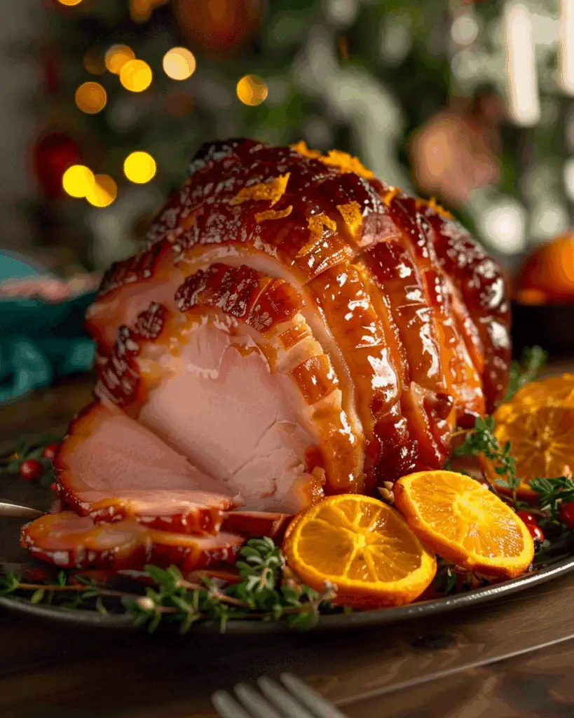 Honey Baked With Orange-Brown Sugar Glaze