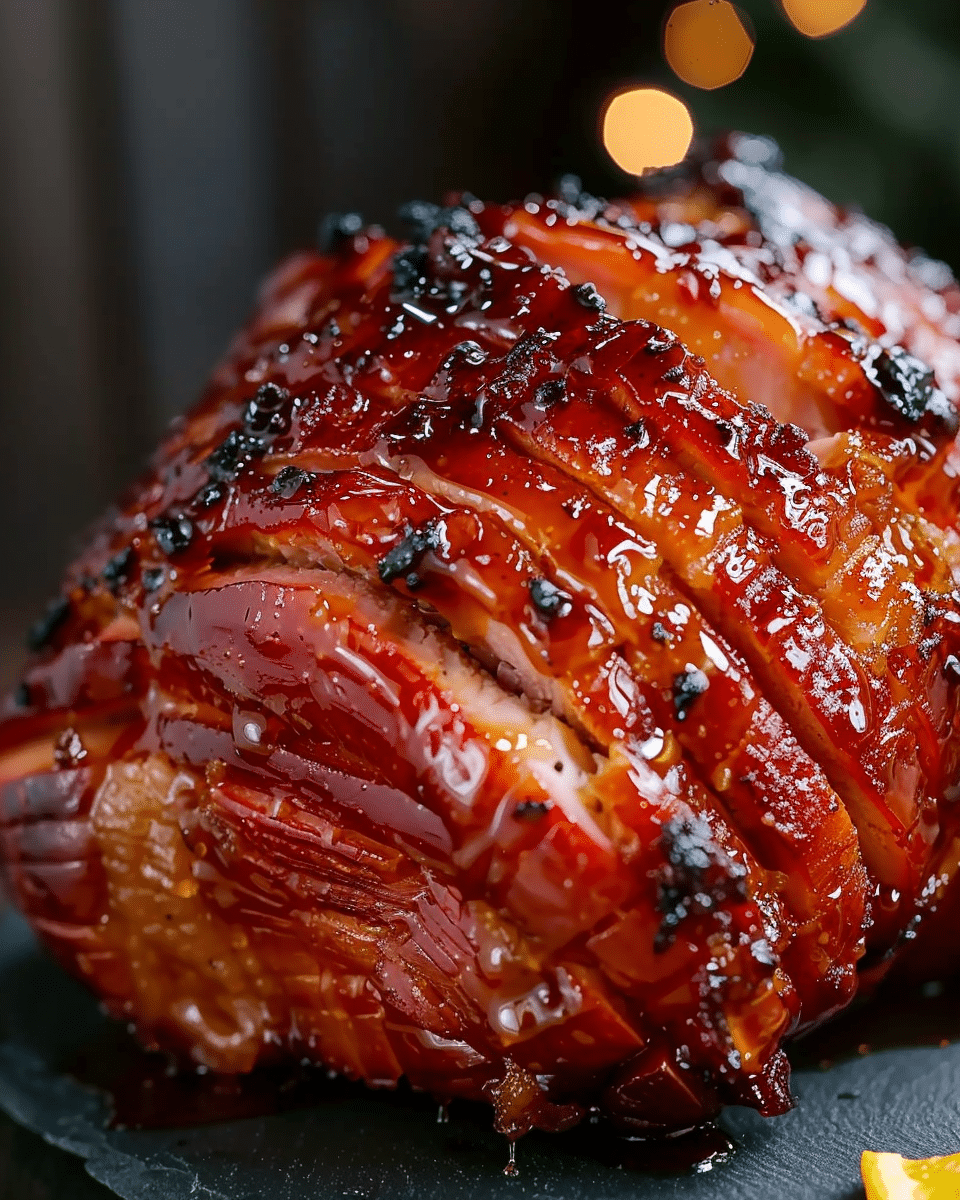 Honey Baked With Orange-Brown Sugar Glaze