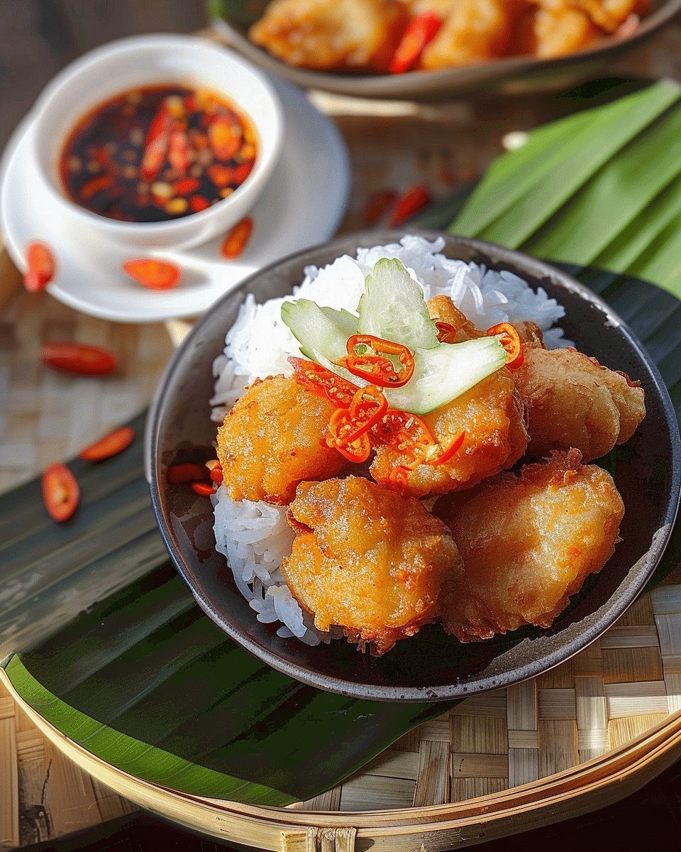 Indonesian Smashed Fried Chicken