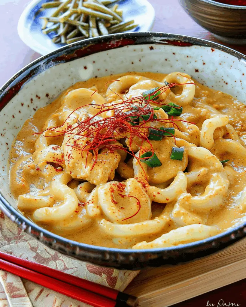 Japanese Inspired Creamy Curry Udon (15 Minutes)