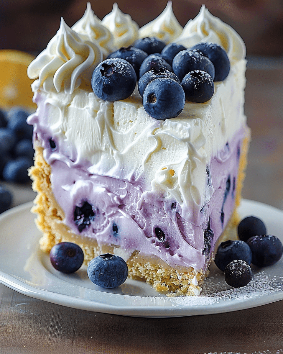 Lemon Blueberry Cheesecake Cake That’s Irresistible