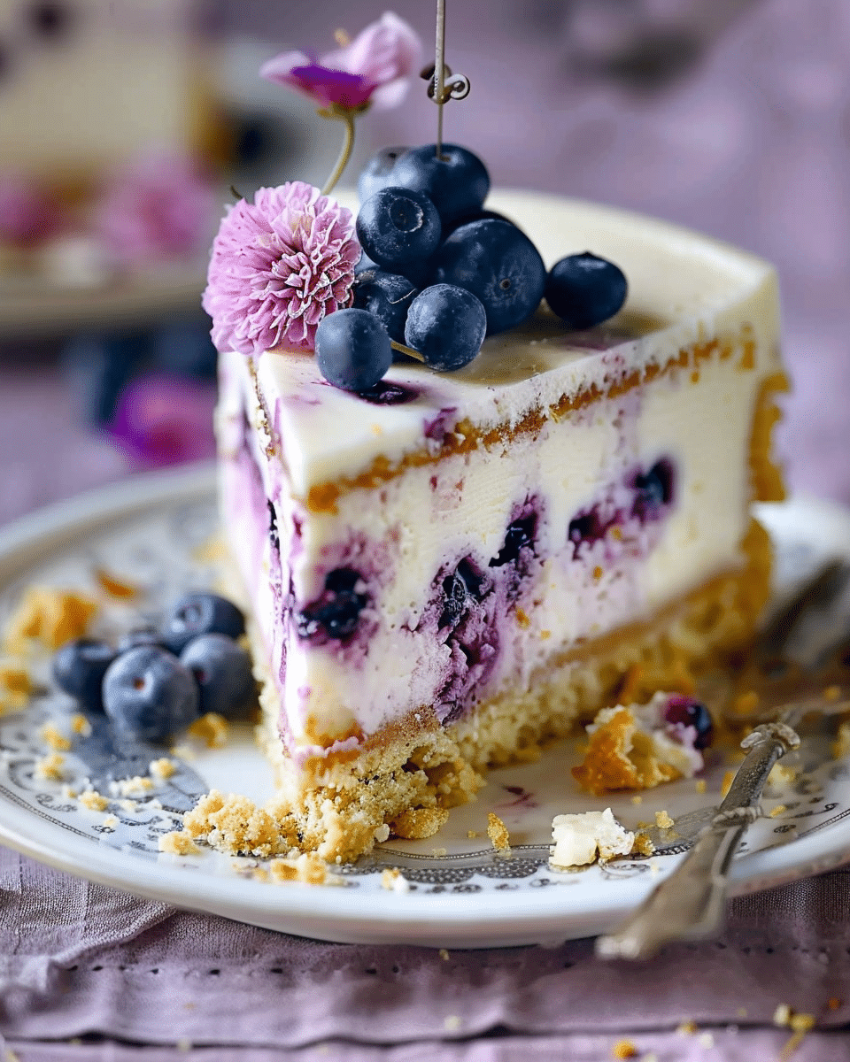 Lemon Blueberry Cheesecake Cake That’s Irresistible