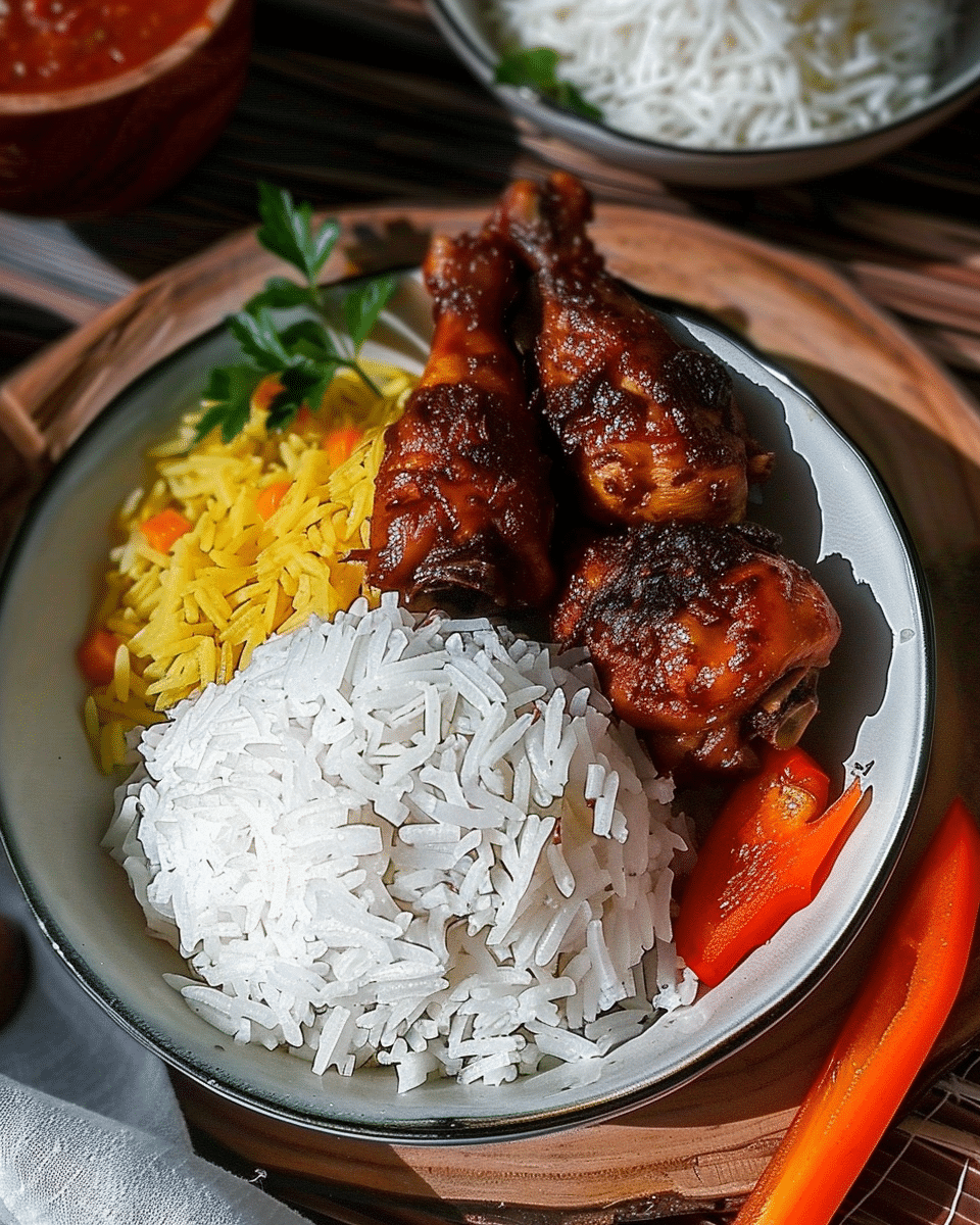 Malaysian Malay-Style Chicken Rice (Nasi Ayam)