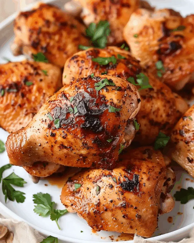 Oven Baked Chicken Thighs
