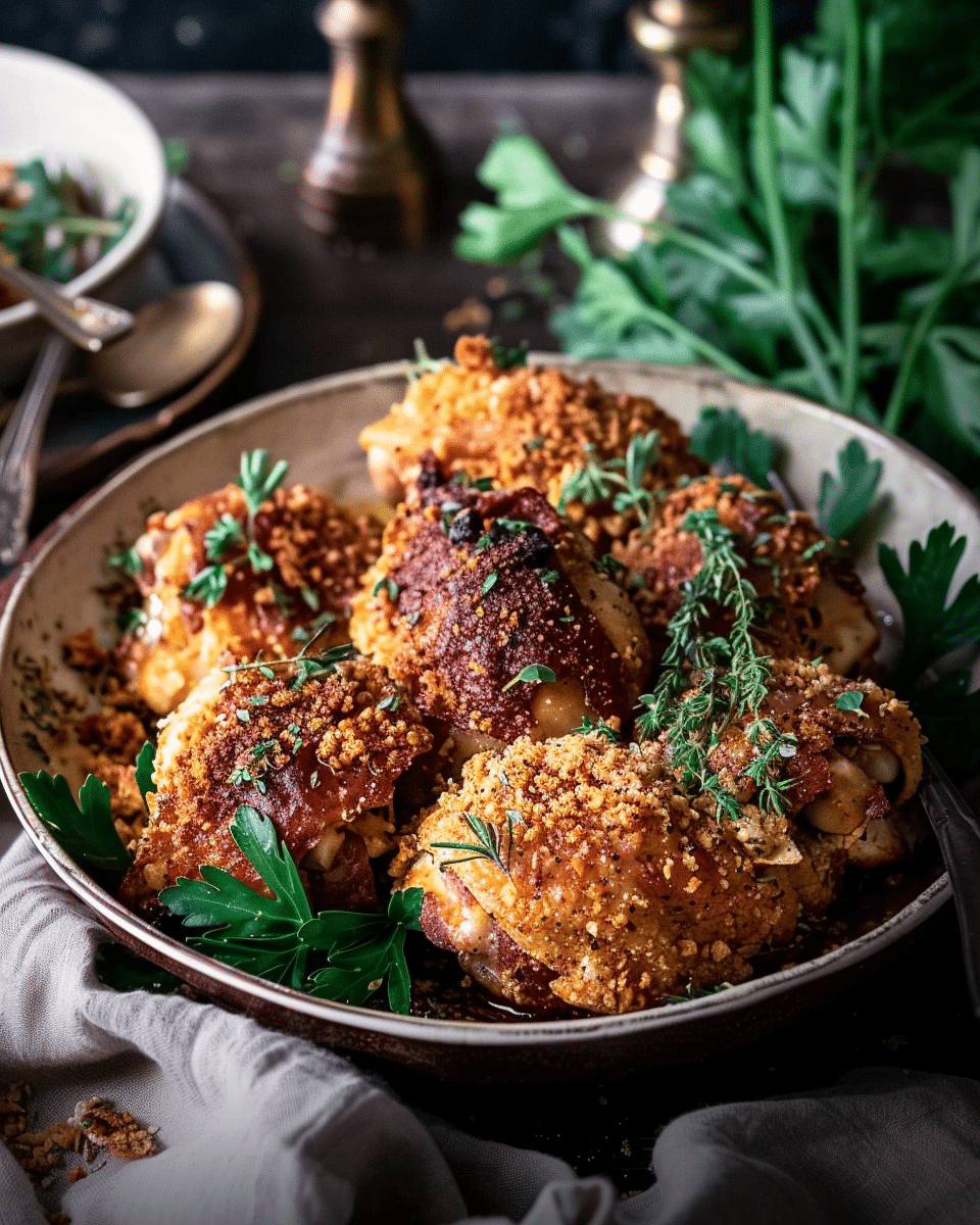 Oven Baked Chicken Thighs