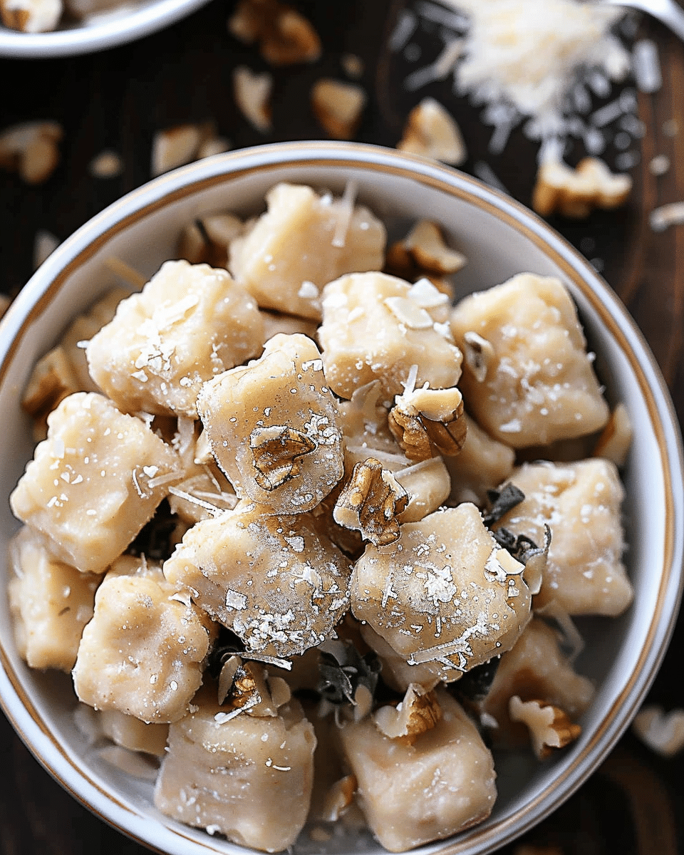 Pear and Walnut Gnocchi