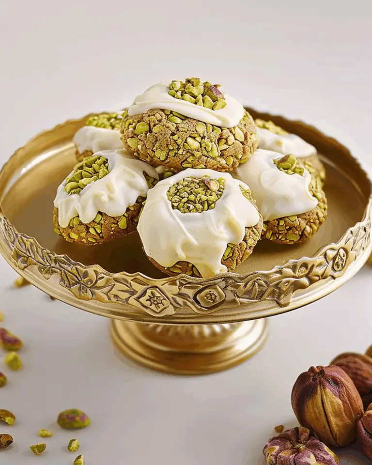 Pistachio Thumbprint Cookies