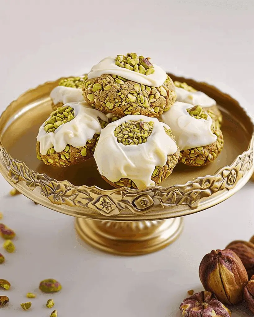 Pistachio Thumbprint Cookies