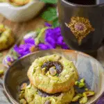 Pistachio Thumbprint Cookies