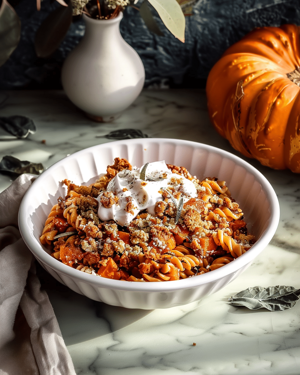 Pumpkin Pasta Bake