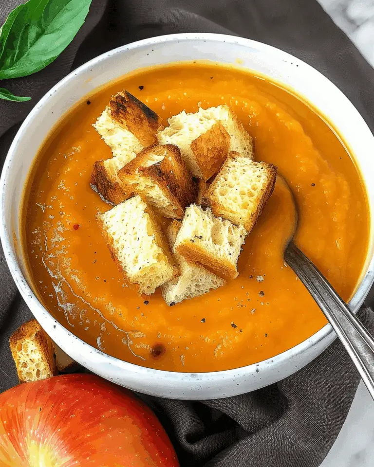 Roasted Butternut Squash Soup With Apple