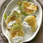 Roasted Cabbage With Yogurt Sauce