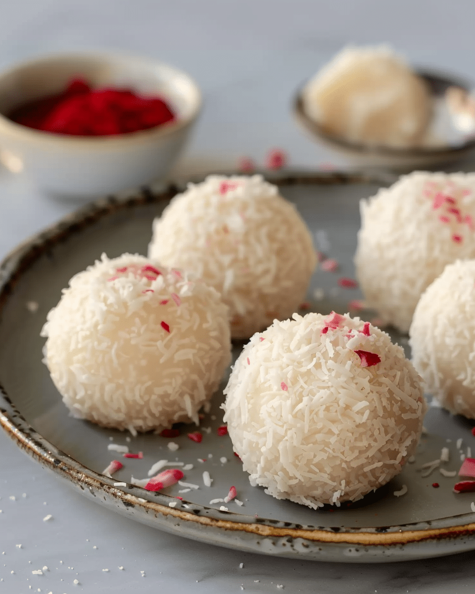 Rose Coconut Laddu