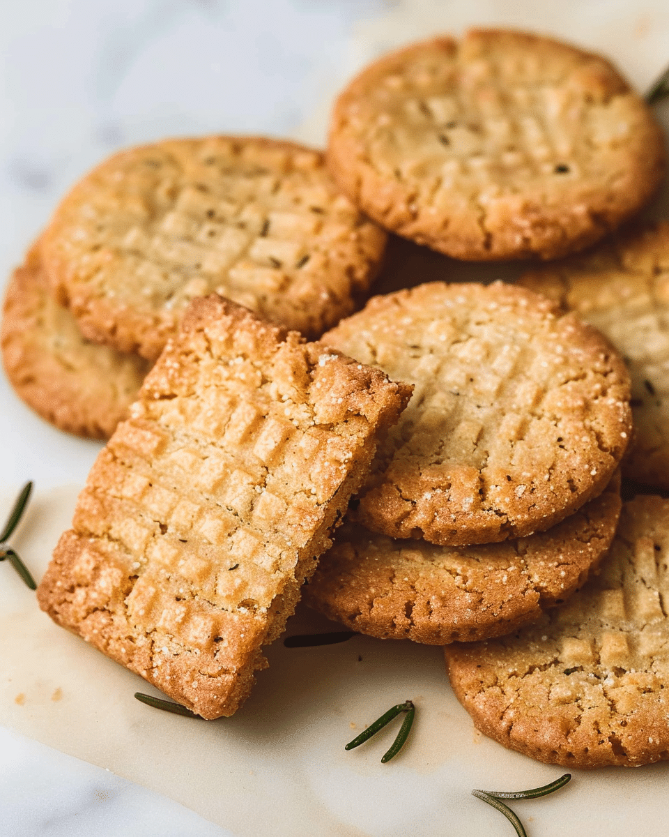 Rosemary Shortbread Cookies