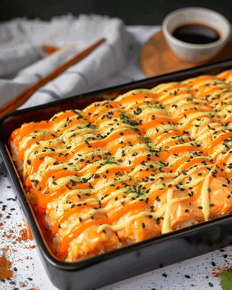 Salmon Sushi Bake