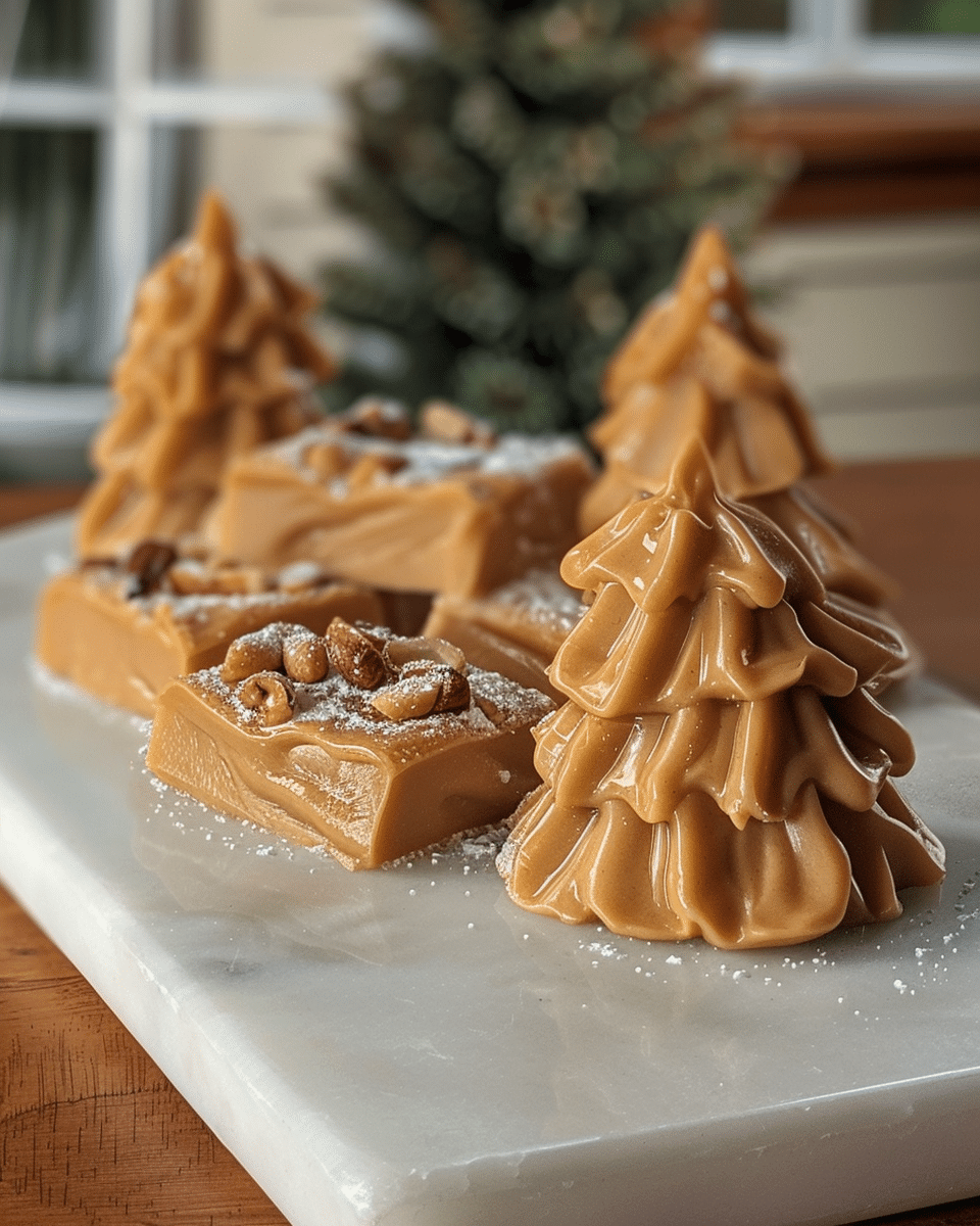 Salted Peanut Butter No-Bake Trees