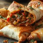 Sheet Pan Baked Chicken Chimichangas