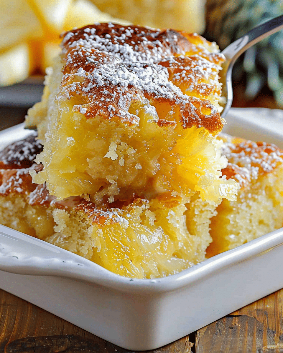 Easy Pineapple Dump Cake