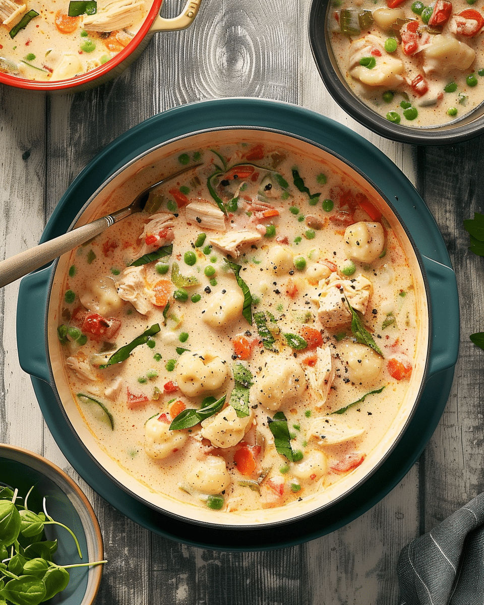 Slow Cooker Chicken Gnocchi Soup