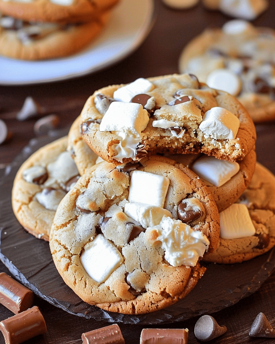 S’mores Stuffed Cookies